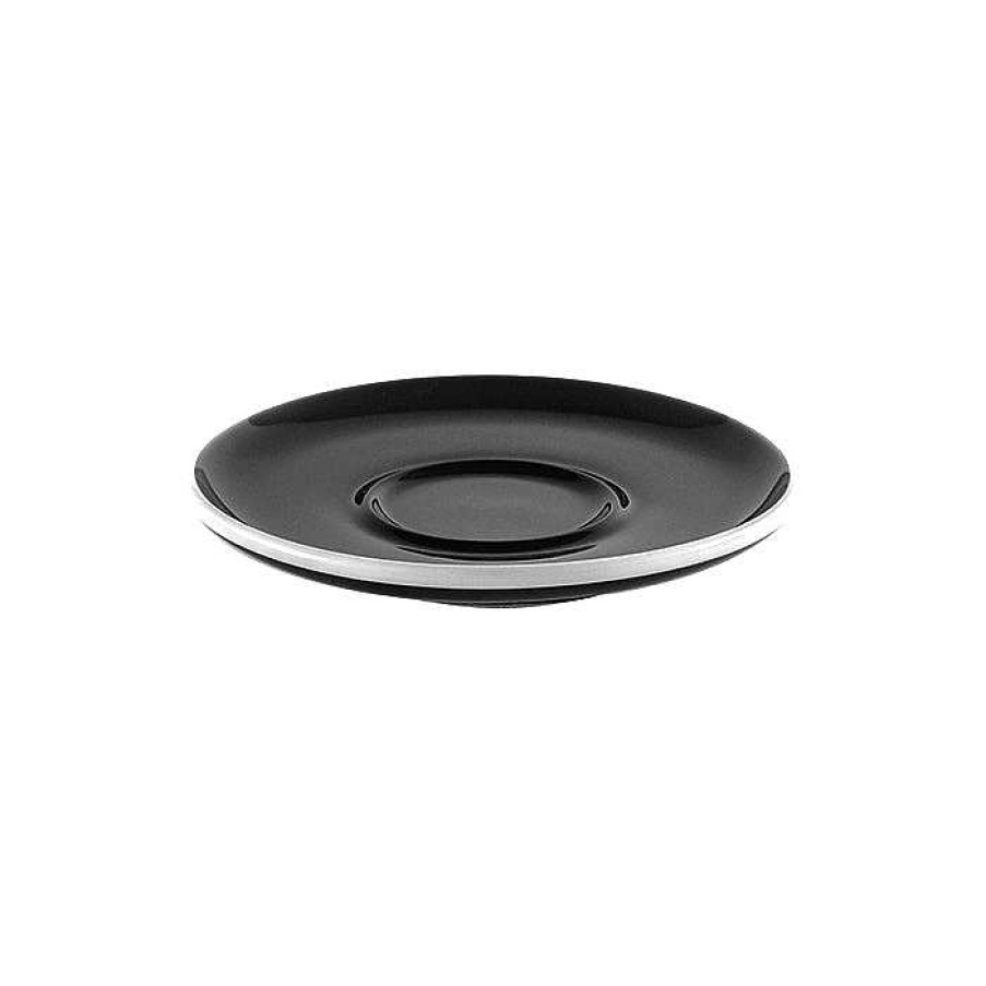 Servers Created Co. | Created Co. Curve Cappuccino & Small Latte Saucer (Saucer Only) Black