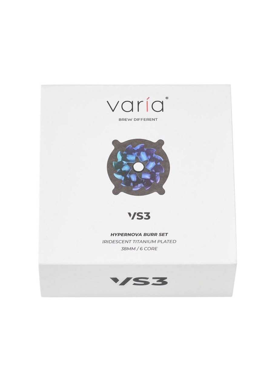 Grinders Varia Grinder Parts|Varia Coffee Grinders | Varia Vs3 Hypernova Burr Set (2Nd Gen) (Titanium-Plated) (Iridescent)