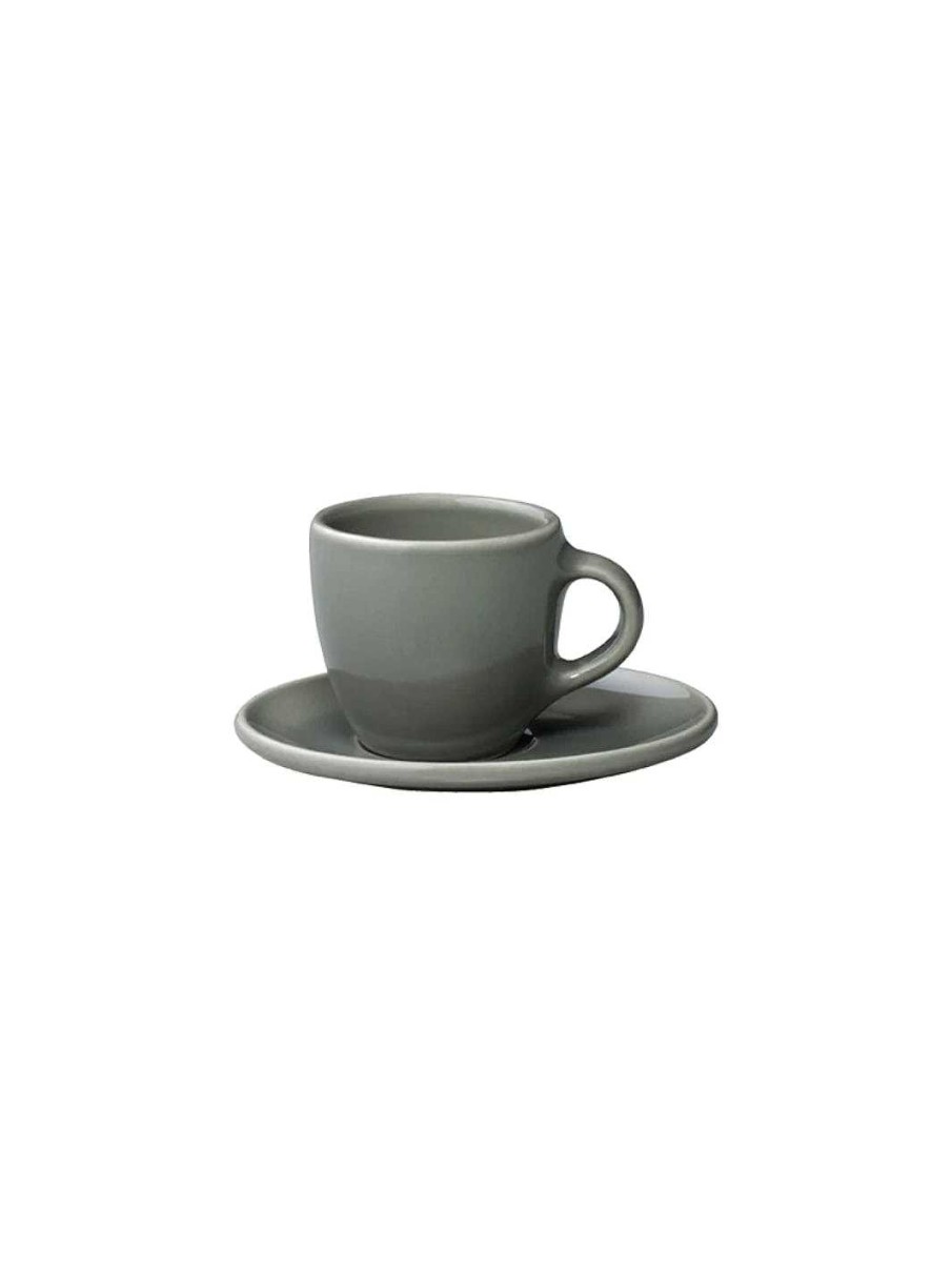 Servers KINTO | Kinto Topo Cup & Saucer (80Ml/2.7Oz) Grey