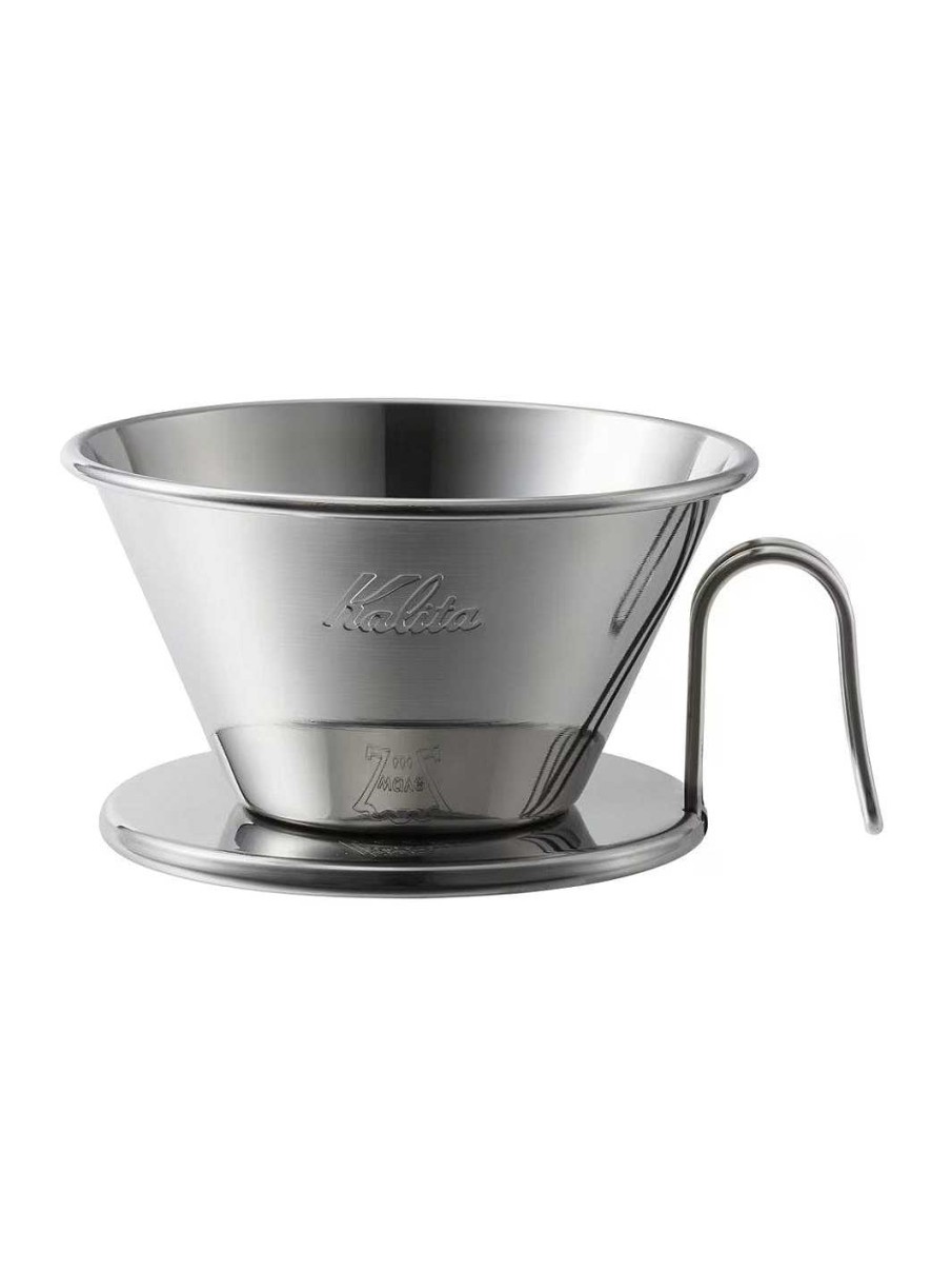 Brewers Kalita Pourover Coffee Brewers | Kalita Wave 185 Tsubame Dripper (Stainless Steel)