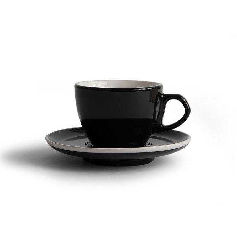 Servers Created Co. | Created Co. Curve Cappuccino & Small Latte Saucer (Saucer Only) Black