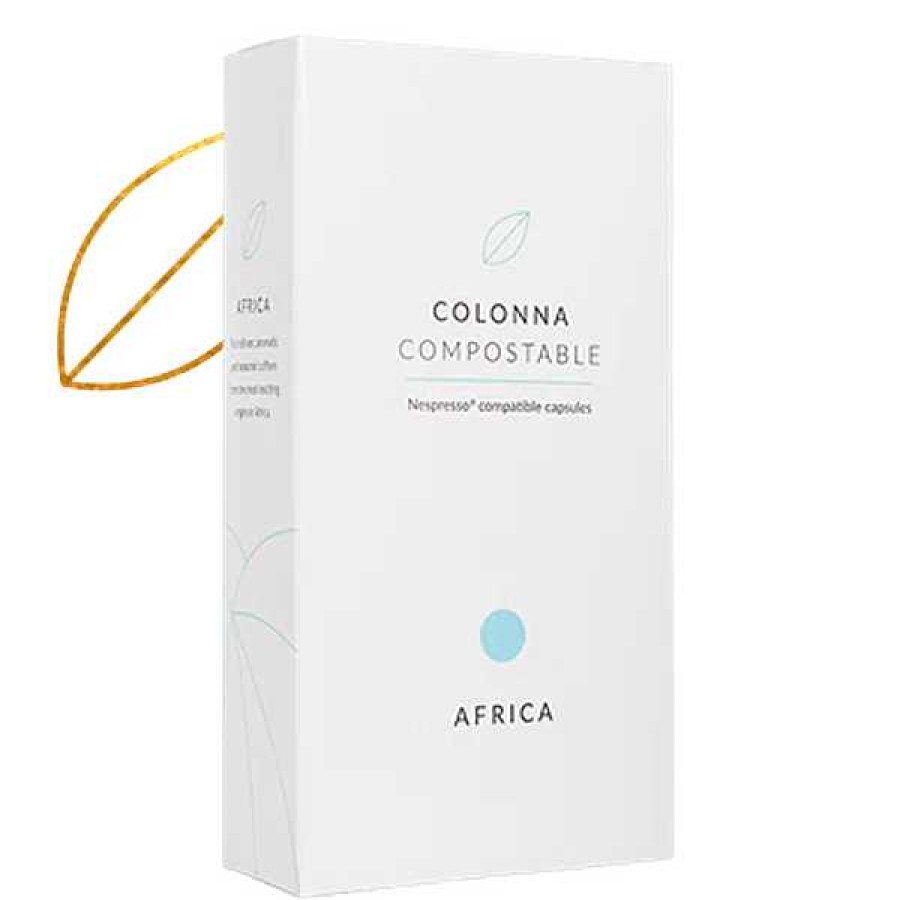 Coffee & Tea Colonna | Colonna - Compostable Africa Espresso Capsules (Box Of 10)