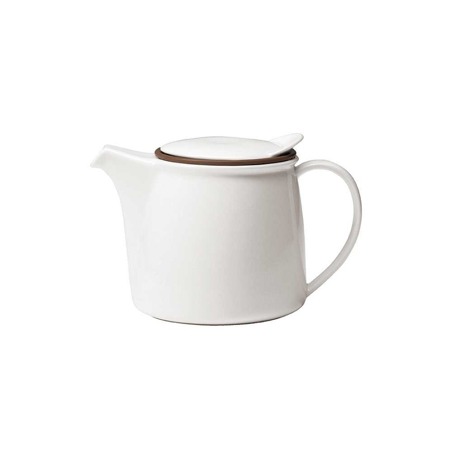 Brewers KINTO Tea Brewers | Kinto Brim Teapot (750Ml/25Oz) White