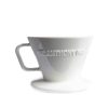 Brewers Saint Anthony Industries Pourover Coffee Brewers | Saint Anthony Industries F70 Ceramic Flatbottom Pourover Brewer White