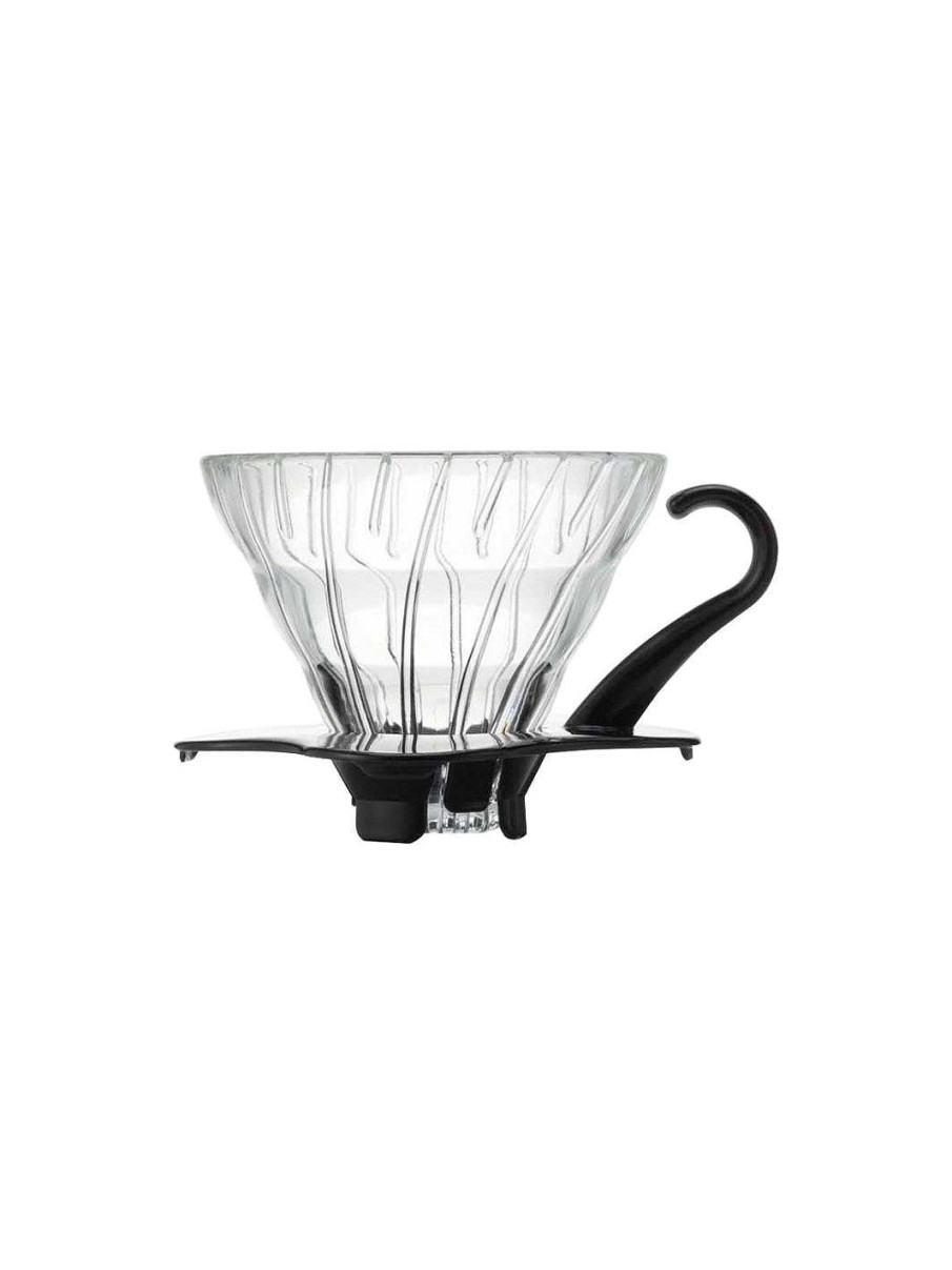 Brewers HARIO Pourover Coffee Brewers|Hario Japanese Brewers | Hario V60-01 Glass Dripper (Black)