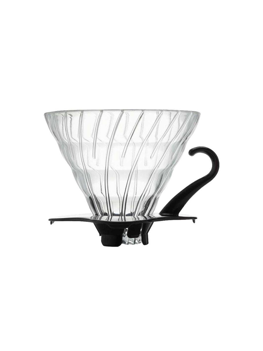 Brewers HARIO Pourover Coffee Brewers|Hario Japanese Brewers | Hario V60-02 Glass Dripper (Black)